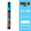 Маркер-краска Uni POSCA, 39 цветов PC-5M/44 PC-3M/36 PC-1M, Акриловые маркеры для рисования по камню, граффити, Художественные принадлежности