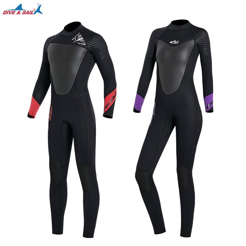 3mm Fullsuit Wetsuit Freediving Surfing Snorkeling Winter Swimming Jellyfish Protection Unisex Neoprene Diving Suit