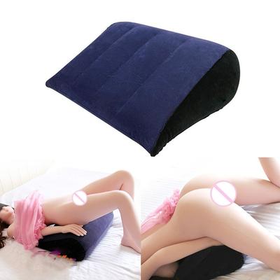 Треугольная силиконовая подушка Синий+Черный Надувная секс-подушка Новая расслабляющая подушка Позиция любви