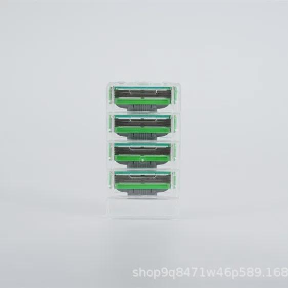 [Зеленый] Трехслойная ручная бритвенная головка для бритвы Geely Fengsu