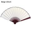 Ручной веер в китайском стиле, пустой шелковый тканевый складной веер, свадебный декор для вечеринки