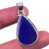 Natural Lapis Lazuli Gemstone 925 Solid Sterling Silver Gift Pendant 1.50" D1b28