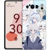 Чехол для телефона Genshin Impact Милая Фурна для Google Pixel 9 8 9A 8A 7 7A 6 Pro XL 6A 5G Черный Мягкая задняя панель Роскошный ТПУ чехол