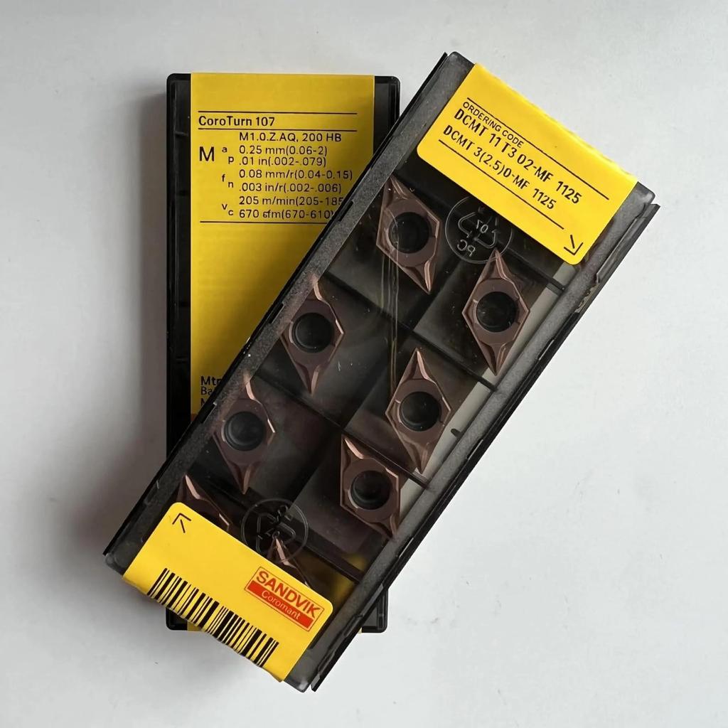 Original Sandvik / DCMT11T302-MF 1125 / CNC Lathe Carbide Blade 10 PCS