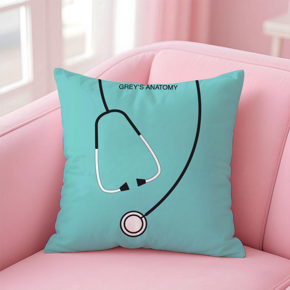 G-Greys Anatomy Cushion Cover Home & Car Multi-Scene Pillow Cover - Reversible, Soft & Durable for Daily Use