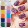 12Grids 3D  Dopamine Colorful Micro Caviar Nail Beads 0.8mm Colorful Mini Round Beads Nail Rhinestones Cute Nail Beads Charms D3