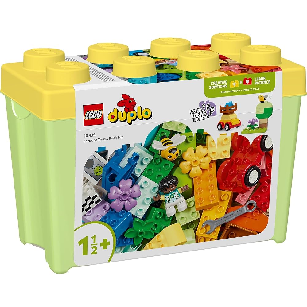 LEGO DUPLO Deluxe Container with Car and Truck Toy for Toddlers Ages 1-3 Building Blocks