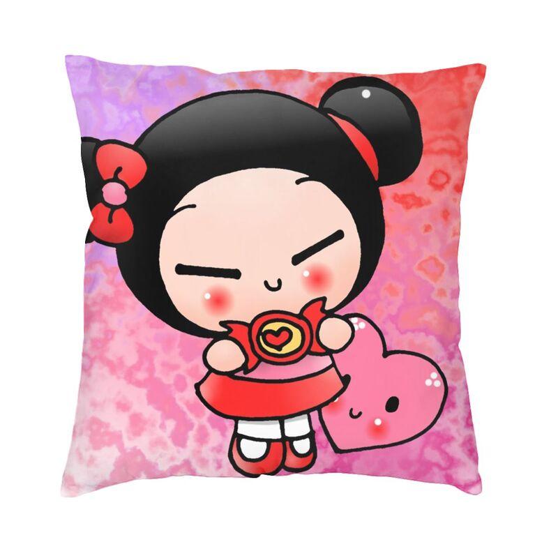 Pucca современная декоративная наволочка для дома, декоративная наволочка с персонажем мультфильма, двухсторонняя печать, уличная подушка, наволочки