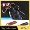 2026 Hot Car Sticker Trendy Car Keychain Leather Key Chain Ring Keyring For KIA KN Sportage Ceed Sorento Cerato Optima Picanto R