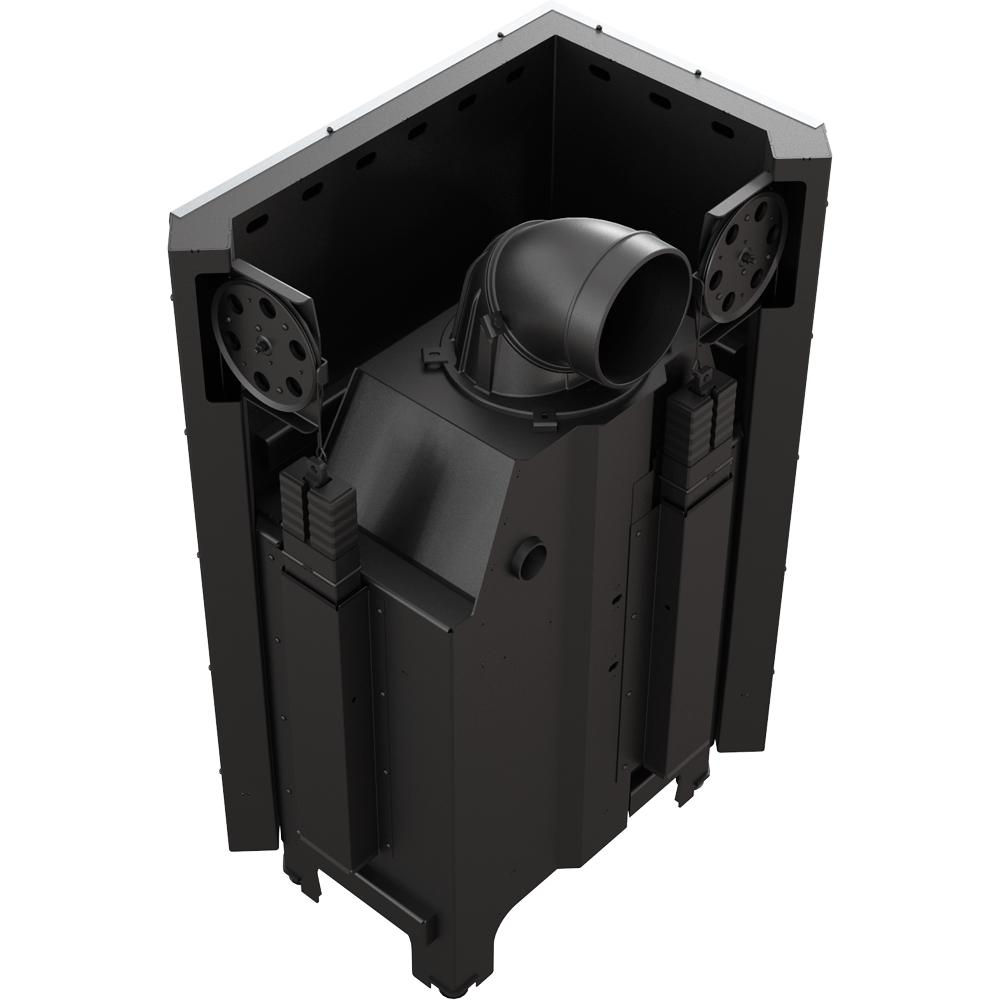 Steel Fireplace KRATKI MBM Left 10 kW Ø 200 Lift-up