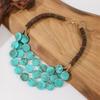 Round Beaded Necklace MultiLayer Long Necklace Trendy Woman Acrylic Necklace  Summer Holiday