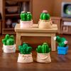 Creative Moss Miniature Artificial Cactus Cartoon Style Resin Garden Decor Piece