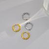 Diamond Mobius Earbuds Twisted Earrings Light Luxury Niche Design Retro Earrings