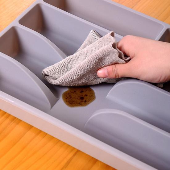 Cutlery Storage Box Classification Organization Large Capacity Multi Compartments Tableware Tray Fork Chopsticks Spoon Drawer Tableware Organizer