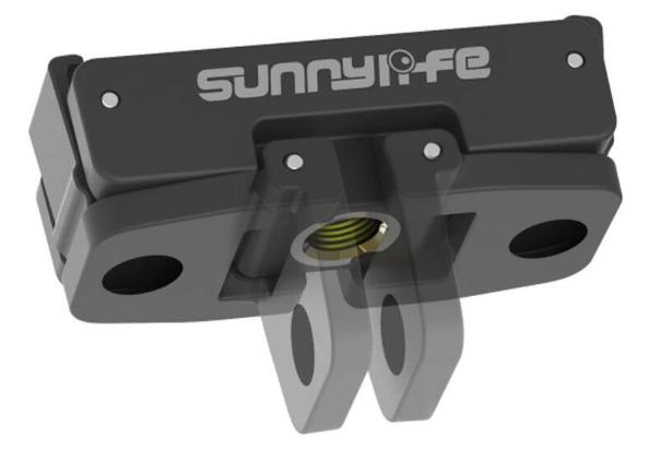 Sunnylife 1/4" Quick Release Bracket for DJI Action 2/3/4 Camera