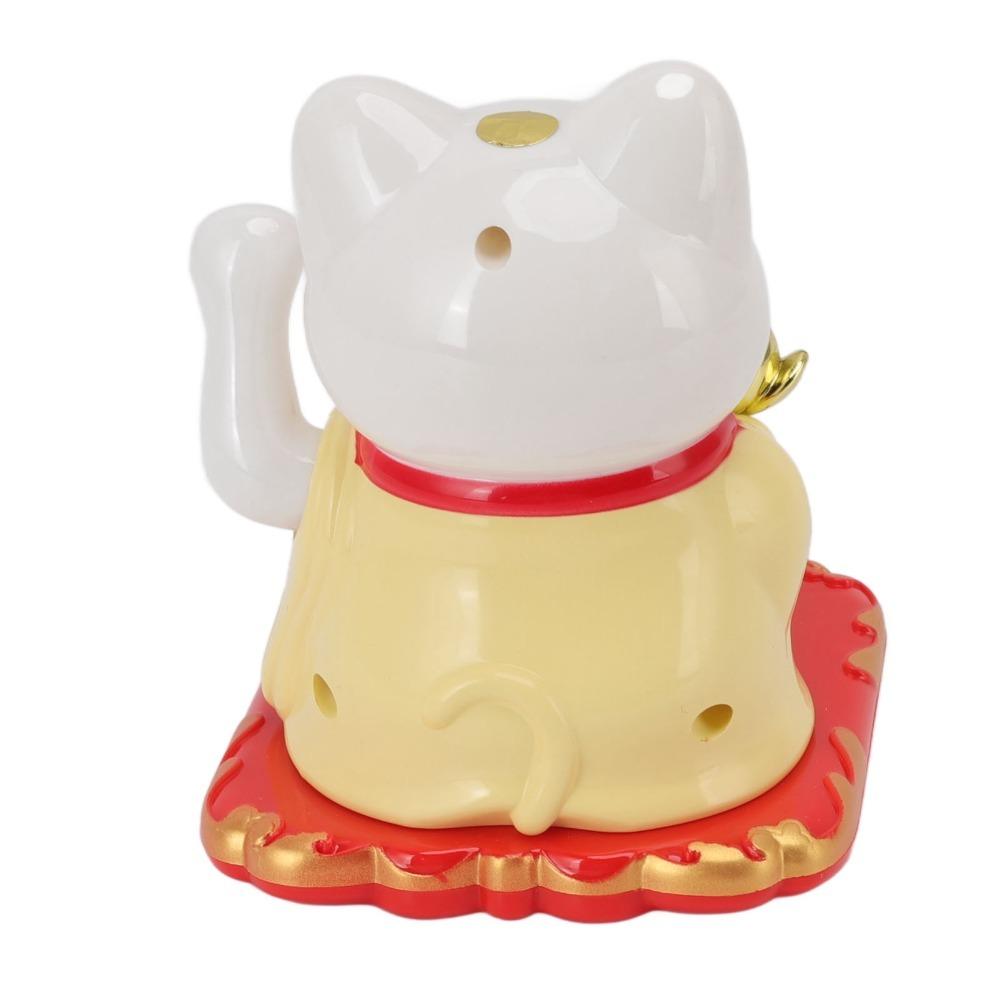 Plastic Chinese Fortune Cat Ornament Car Dashboard Lucky Cat Home & Corridor Display