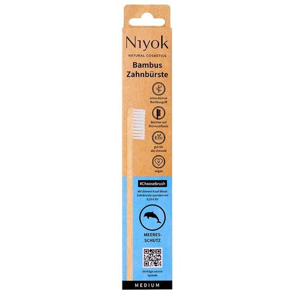 Niyok Choice Brush Bamboo Toothbrush Marine Protection, 1 Piece