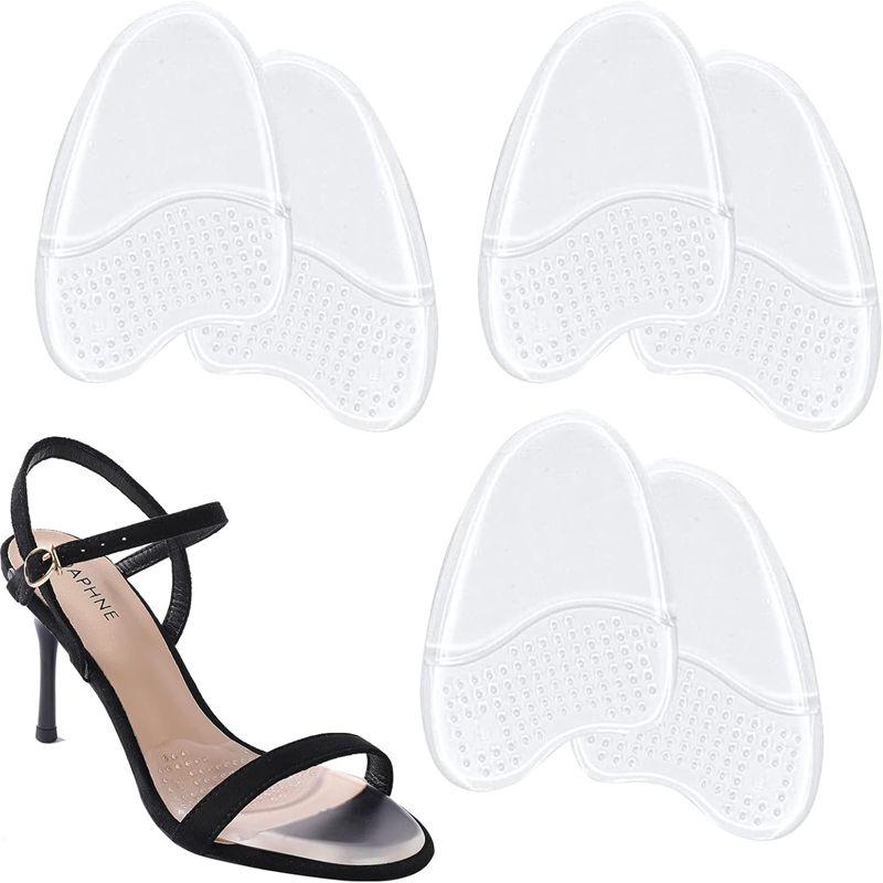 Метатарзальные подушечки для женщин Противоскользящие накладки для обуви Подушечки для передней части стопы Женская подушечка под плюсну Подушечки для обуви Вставки-подушечки для высоких каблуков 3 пары