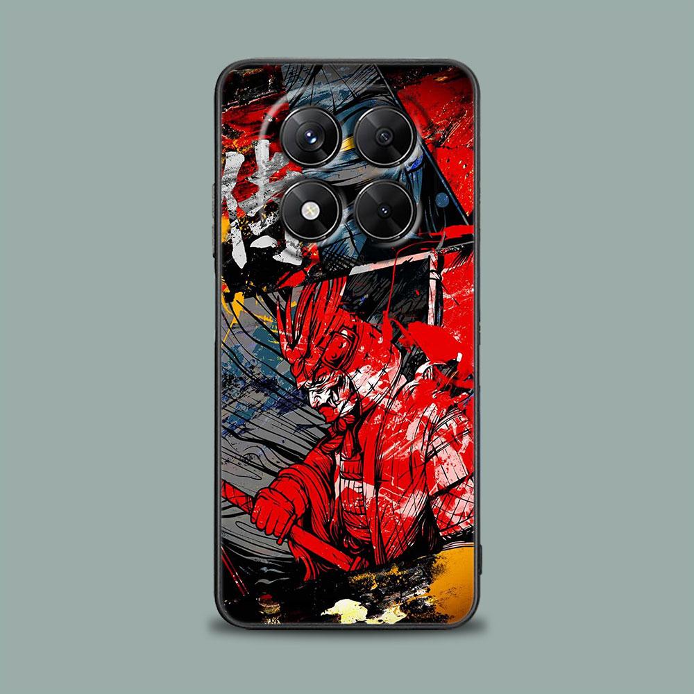 Чехол для телефона для Xiaomi Redmi 15C 14C 12C 13C 4G Redmi Note 15 14 13 12 11 10 Pro Plus 12S Мягкий чехол Японское искусство Самурай Ниндзя