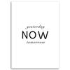 Canvas print, Yesterday Today Tomorrow typography