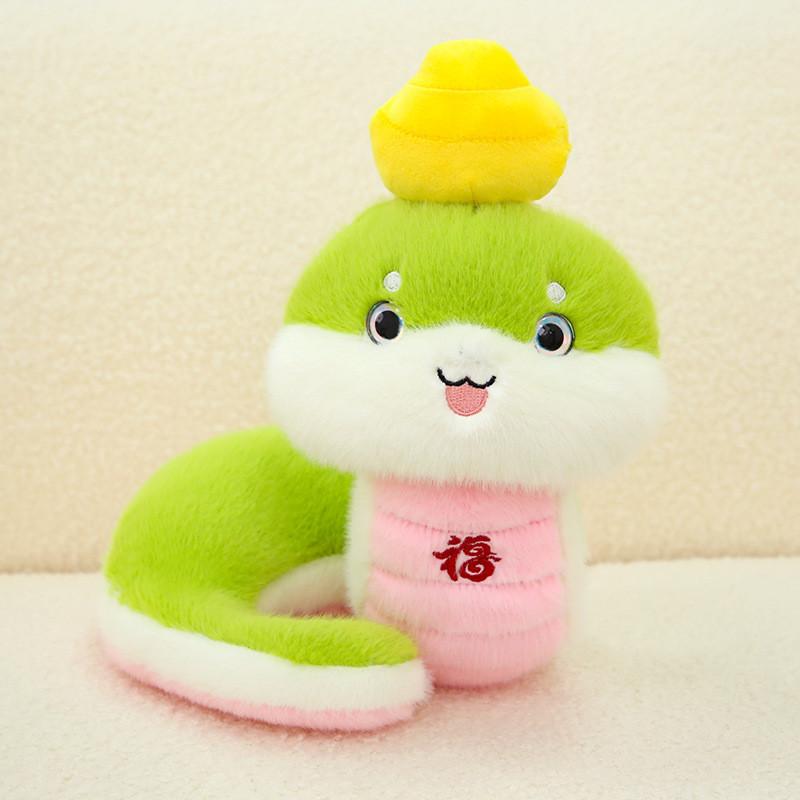 Adorable 20cm Snake Year Zodiac Plush Toy With Soft Pp Cotton Filling For Kids