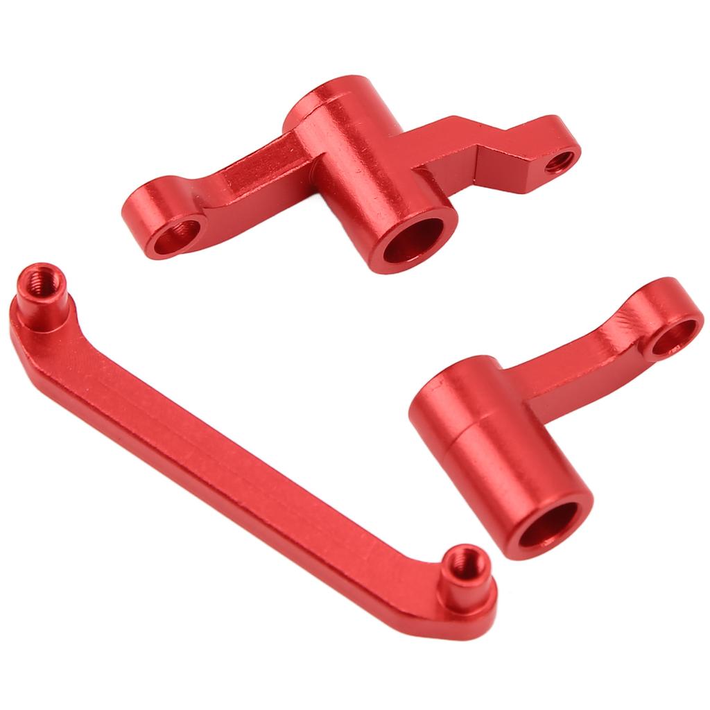 18109 Aluminum Alloy Steering Group Assembly Set for HBX 18859E 18858E 18857E 1 18 RC CarRed
