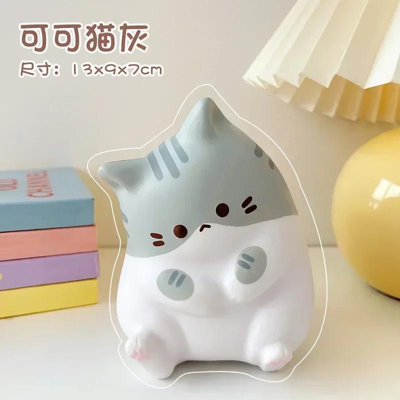 Новейшая кошачья игрушка-антистресс Squishy, медленно поднимающаяся, из ПУ, антистрессовый шар, мультяшные настольные украшения, мягкие игрушки-антистресс
