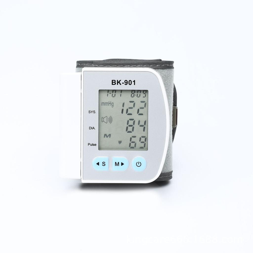 Умный ЖК-экран на запястье с тонометром с английским голосом, цифровой автоматический измеритель сердечного ритма, тонометр для дома, тензиометр для здоровья