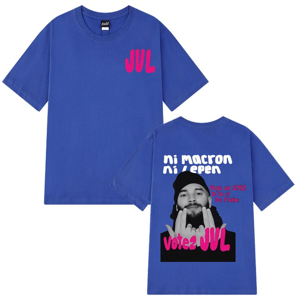 2027 Cool French Rapper JUL Fashion Graphics T-shirts Unisex WoUnisex Hip-hop T-shirt Short-sleeved Casual Aesthetic Trendy T-shirt St
