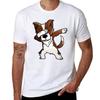 Dabbing Red Border Collie TShirt Tough Fabric Work Tee