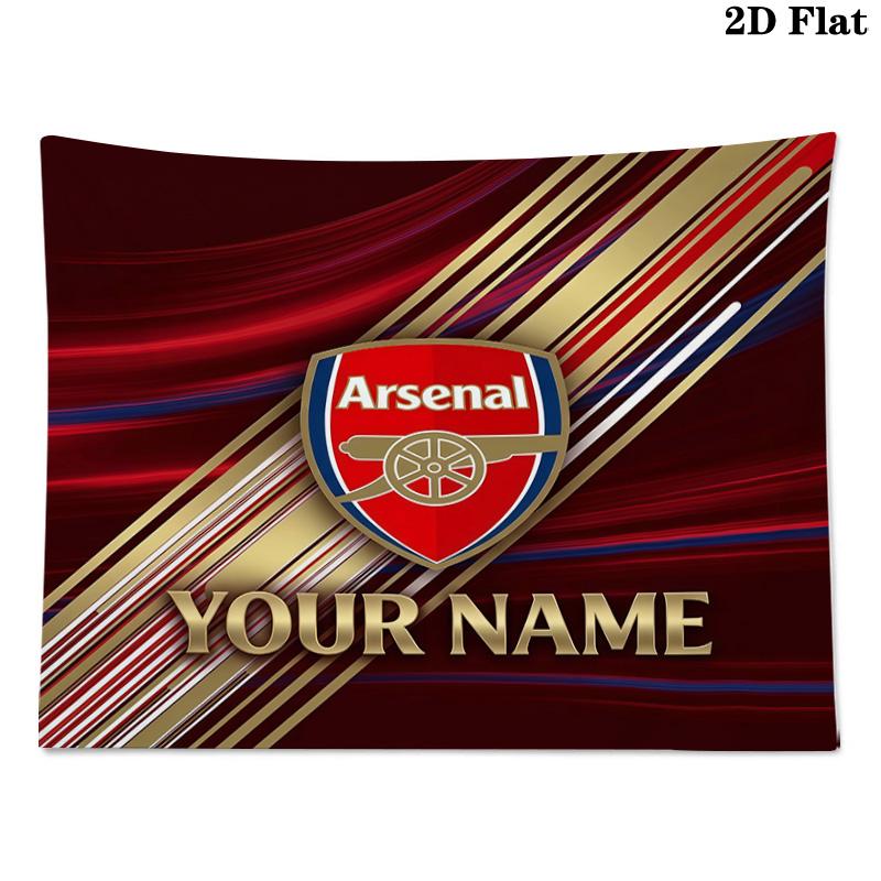 Custom Name Arsenal Printed Tapestry – Wall Hanging for Bedrooms, Dorms, and Home Decor