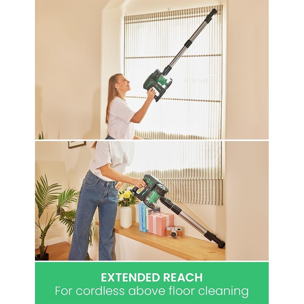 Refurbished Vactidy V8 Handheld Cordless Vacuum Cleaner, 20KPa Suction, LED Electric Brush Head, Detachable Battery, 35min Runtime