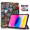 Для iPad 10-го поколения 10,9" 2022 Модный чехол-книжка из искусственной кожи с рисунком Для Funda iPad pro 11 2021 2020 pro 11 2022 2024 Чехол-книжка Coque