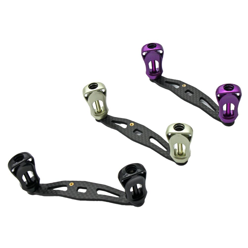 Carbon Fiber Fishing Reel Handle Ultra Light Grip 3 Colors Replacement Left Right Hand Compatible Baitcasting Reel Accessories
