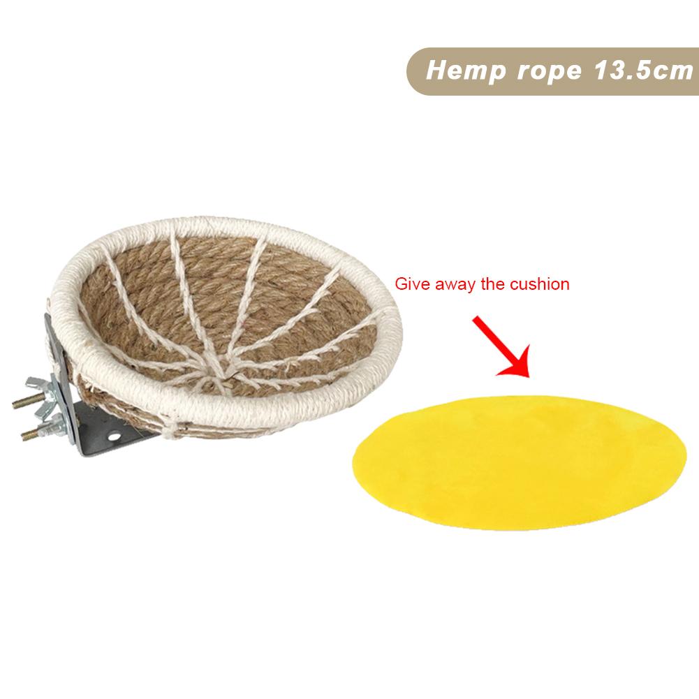 Гнездо для птиц из хлопковой веревки ручной работы, Голубятня, Гнездо, Клетка для птиц, Уличное декоративное плетеное подвесное гнездо для попугая