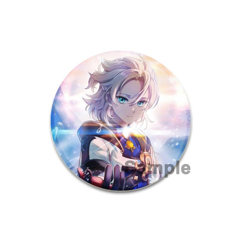 32/44/58 мм Genshin Impact Albedo Pin ручная работа брошь для одежды мультяшный косплей значок украшение на рюкзак ювелирные изделия подарок