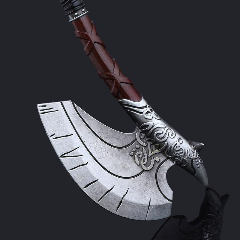 Ключница-брелок Игра God of War Топор Кратоса Металлическая модель оружия Подвеска Брелок для ключей Авто Мотоцикл Ювелирные Аксессуары Подарок