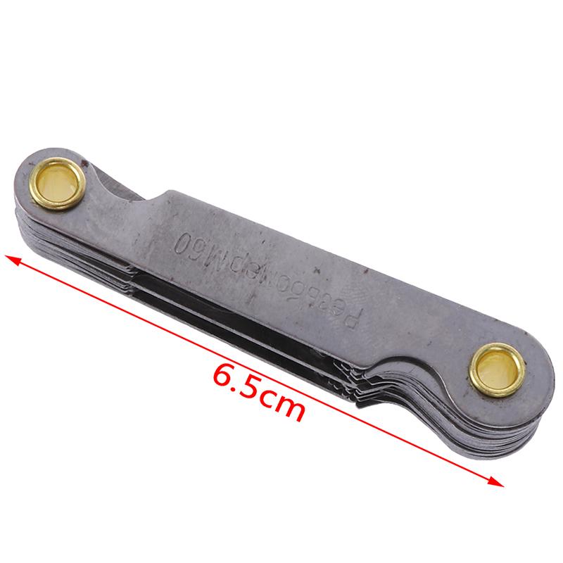 40 шт. измерительный калибр для резьбы, 60 градусов, измеритель шага резьбы с метрической резьбой Уитворта