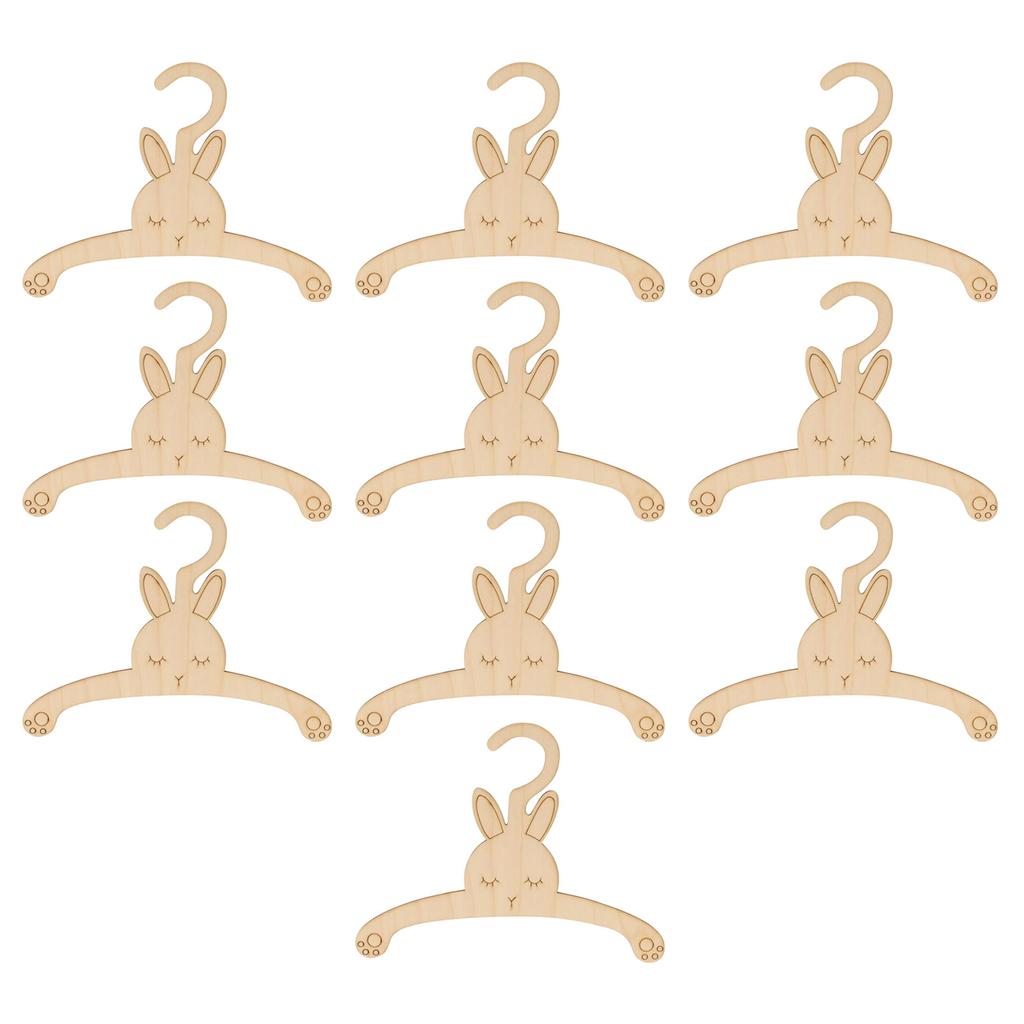 Упаковка из 10 прочных деревянных детских вешалок без накладок, органайзеры для одежды малышей, аксессуары для дома в детских шкафах