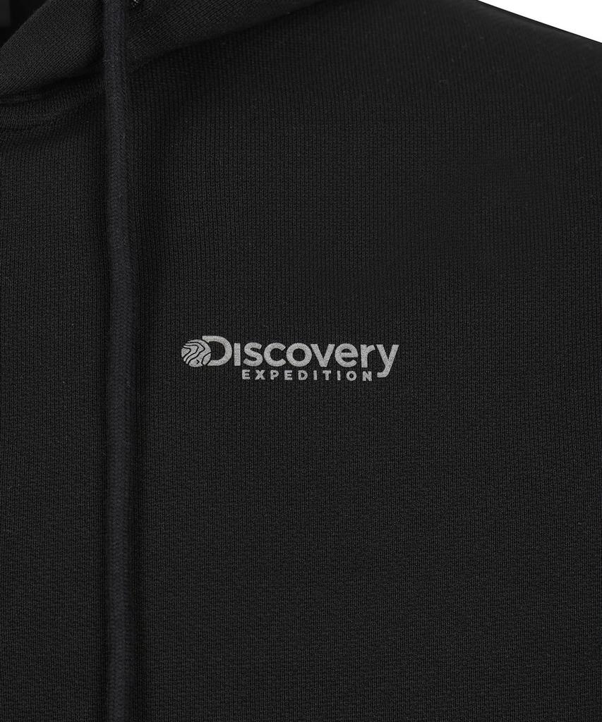 Мужская худи с капюшоном для тренировок Discovery Expedition с жаккардовым узором (черный)