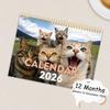 2026 Wall Calendar Funny Cats Wall Hanging Calendar Jan.2026 - Dec.2026 12-Month Planner for Home Office