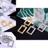 Elegant Geometric Alloy Earrings For Women Fashionable Street Style Jewelry