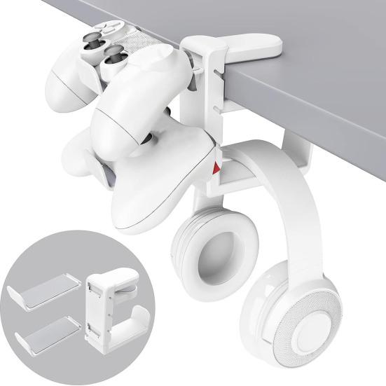 Подставка для игровой гарнитуры, держатель контроллера, вращающийся на 360 градусов универсальный игровой аксессуар для ПК, подставка для контроллера, подставка для хранения гарнитуры