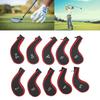 10Pcs Golf Iron Head Covers Mesh Fabric Golf Club Headcover Waterproof Golf Putter Covers Set Fit Most Brands Golf Iron