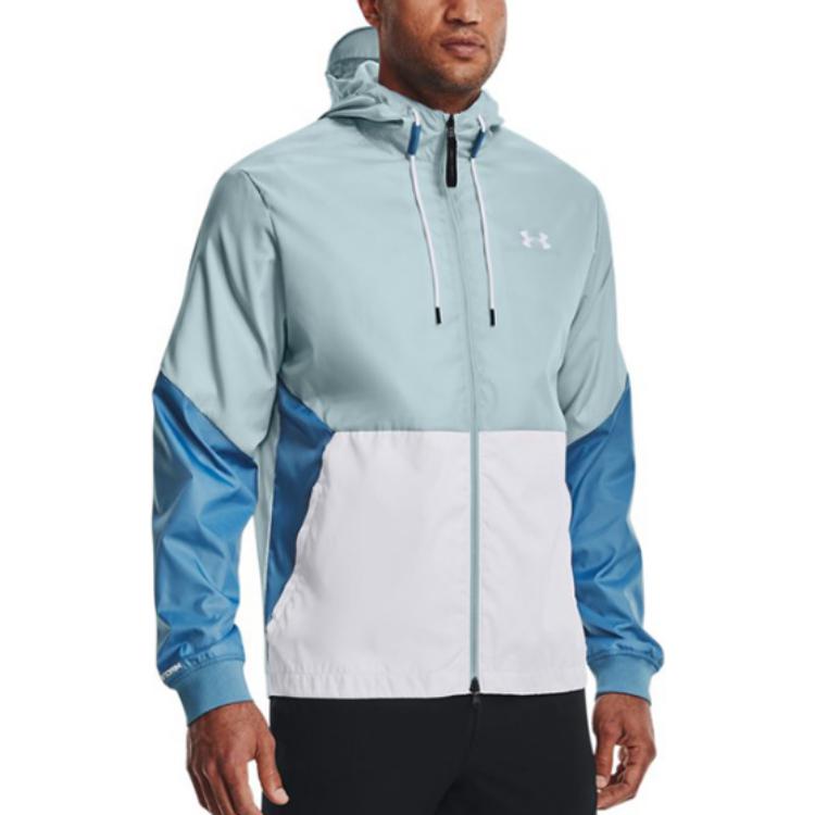 Under Armour Тренировочная куртка Legacy Color Block Woven Hooded, мужская куртка, синяя 1345405-478