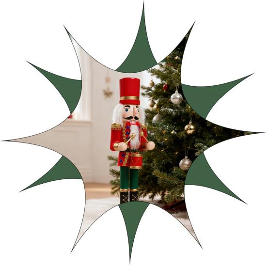 Рождественское украшение Щелкунчик Большой деревянный солдат Щелкунчик Фигурка для рождественской елки Входная дверь Украшение для отеля