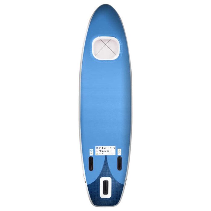 VidaXL Inflatable SUP Board Set Paddleboard Surfboard Paddleboard Outdoor Repair Kit Blue 93389