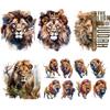 Kinds Of Lions Clothing Patches Thermal Press Heat Transfer Hoodies Diy Parches Ropa Jeans Clothes Sticker Heat-Adhesive Patches