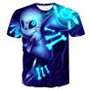 Undertale Sans Game 3D Print T-Shirts Summer Men Women Casual Fashion Oversized Short Sleeve T Shirt