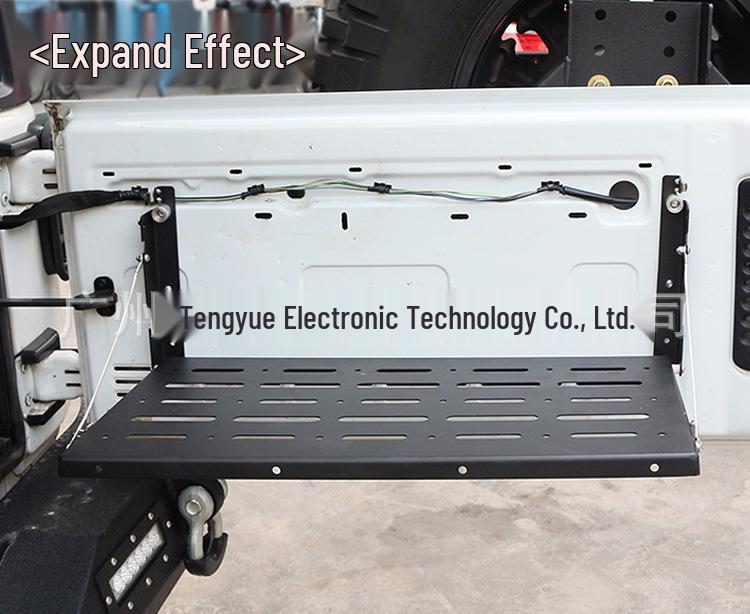 Wrangler JKJL Tailgate Table and Metal Storage Rack for Modified Cars